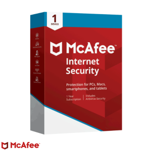 McAfee Internet Security (1 year, 1 device) Latest Version + Free Updates